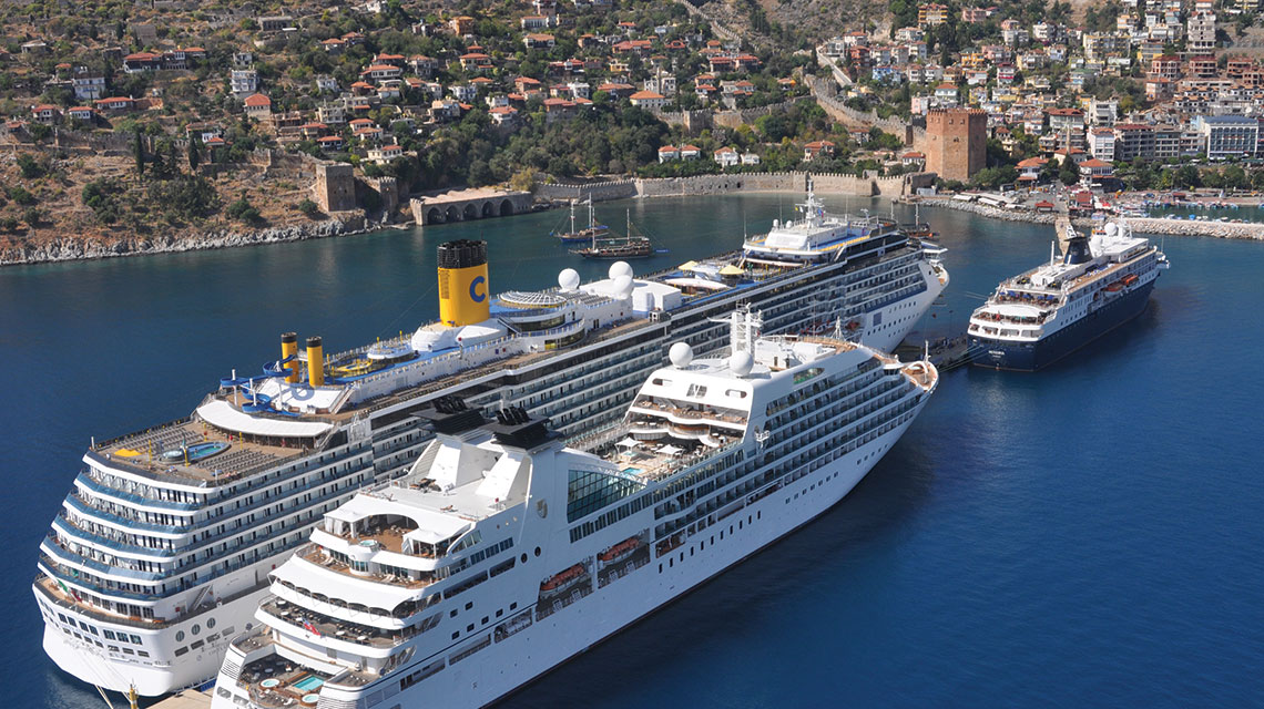 Turkey is a popular destination for international cruise ships